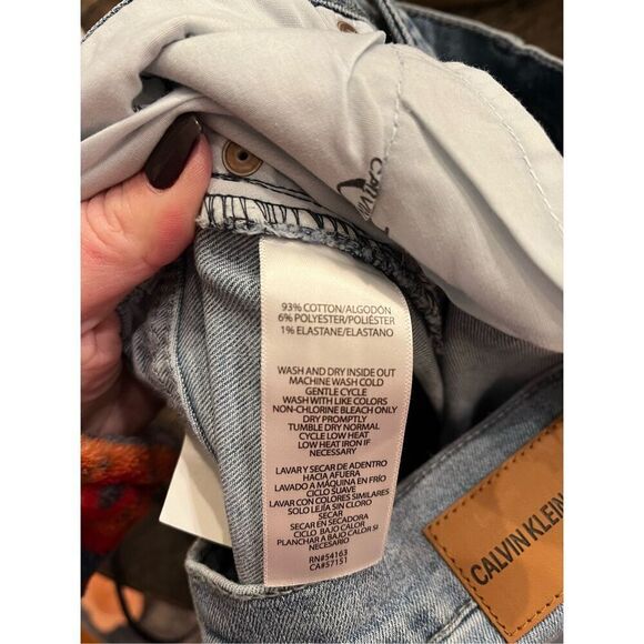 Calvin Klein High Rise Skinny Jeans in Ice Blue sz 10 NWT - Picture 12 of 12